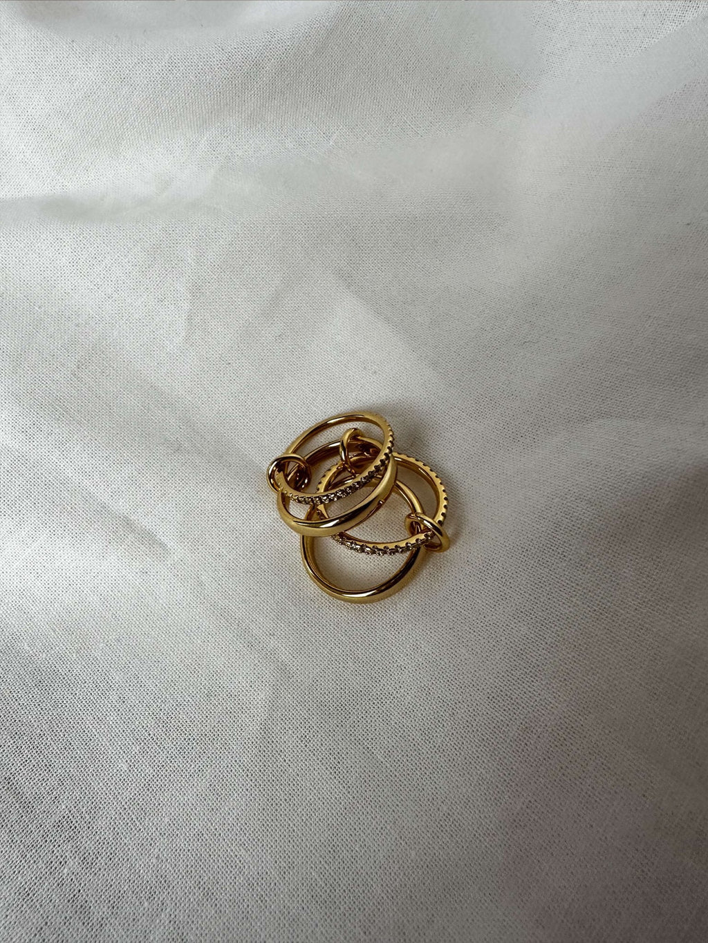 Paloma Sparkling Rhinestone Stacked Ring