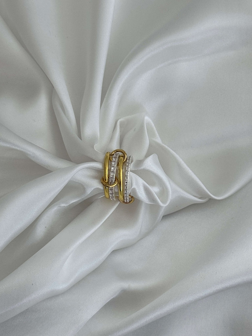 Ramona Rhinestone Stacked Ring