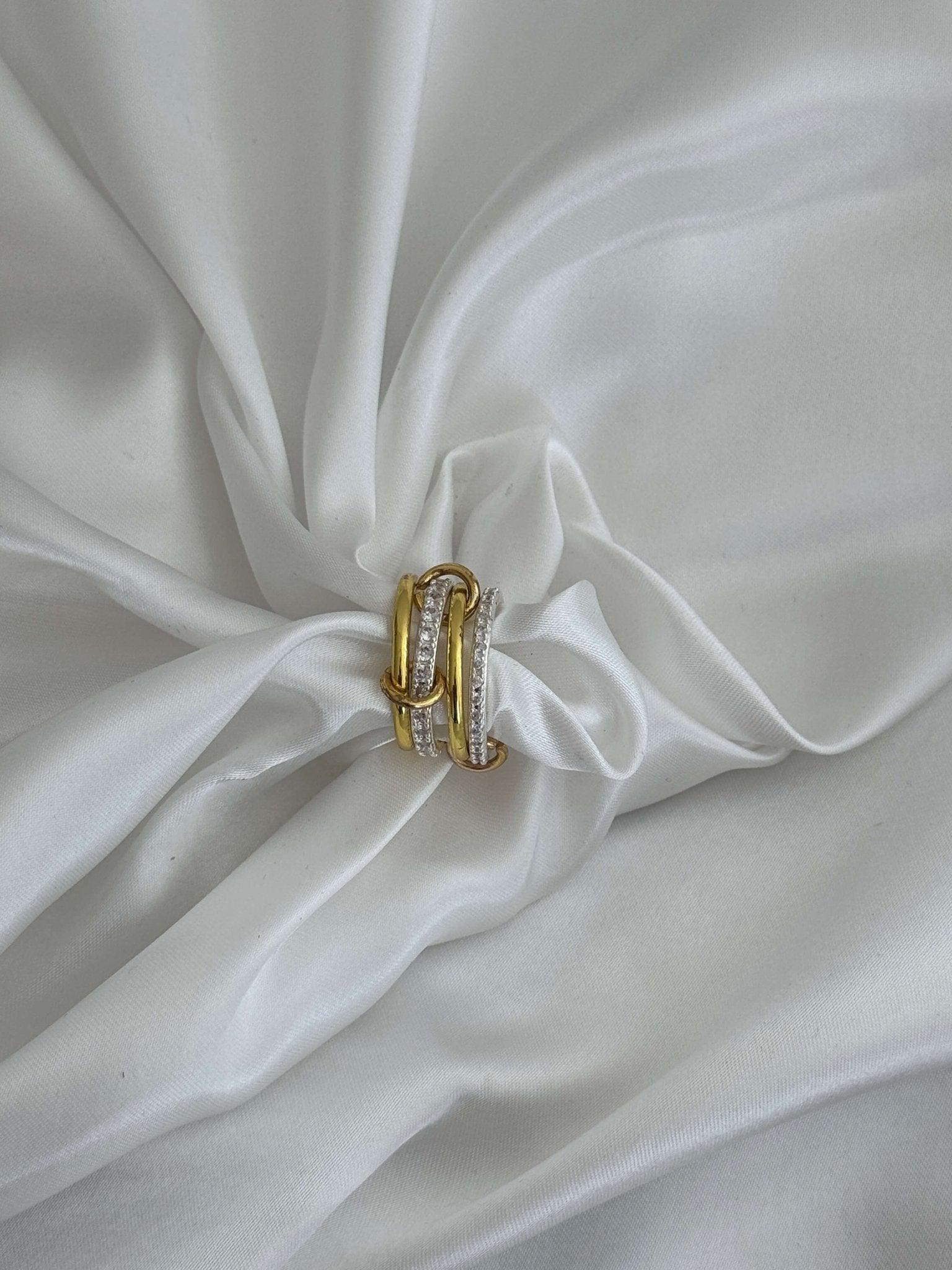 Ramona Rhinestone Stacked Ring