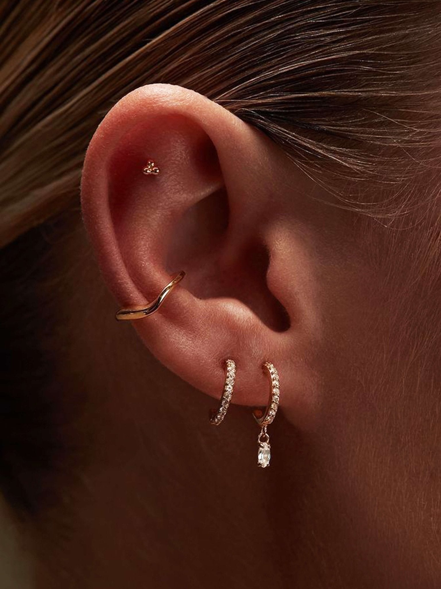 Rhea Zirconia Mini Hoop Earrings