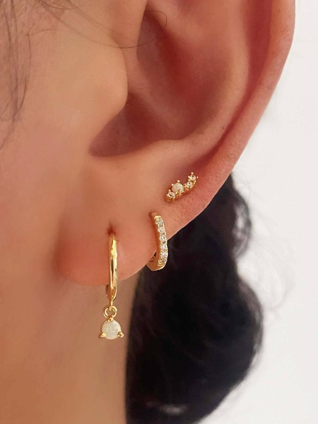 Rhea Zirconia Mini Hoop Earrings