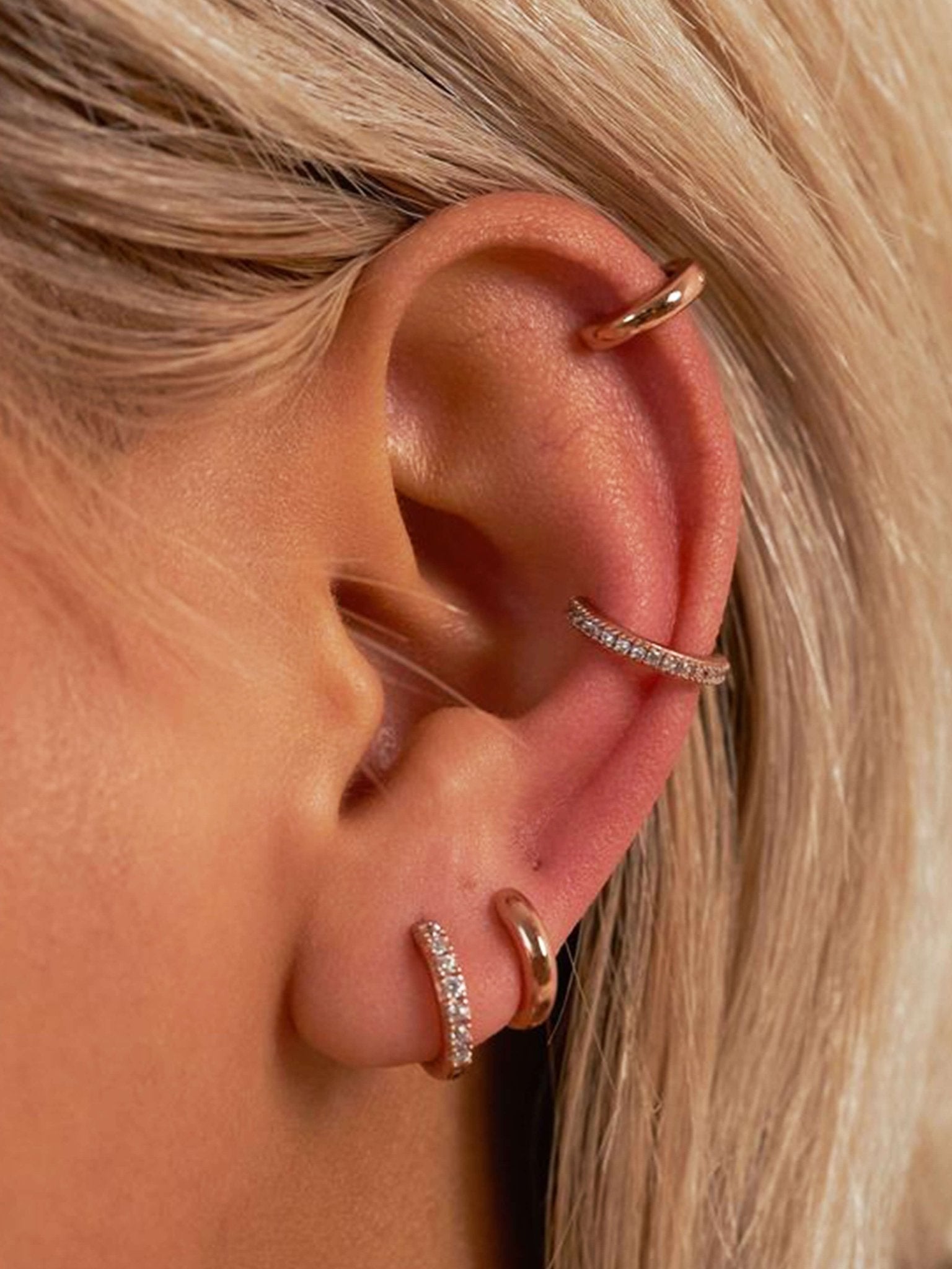 Rhea Zirconia Mini Hoop Earrings