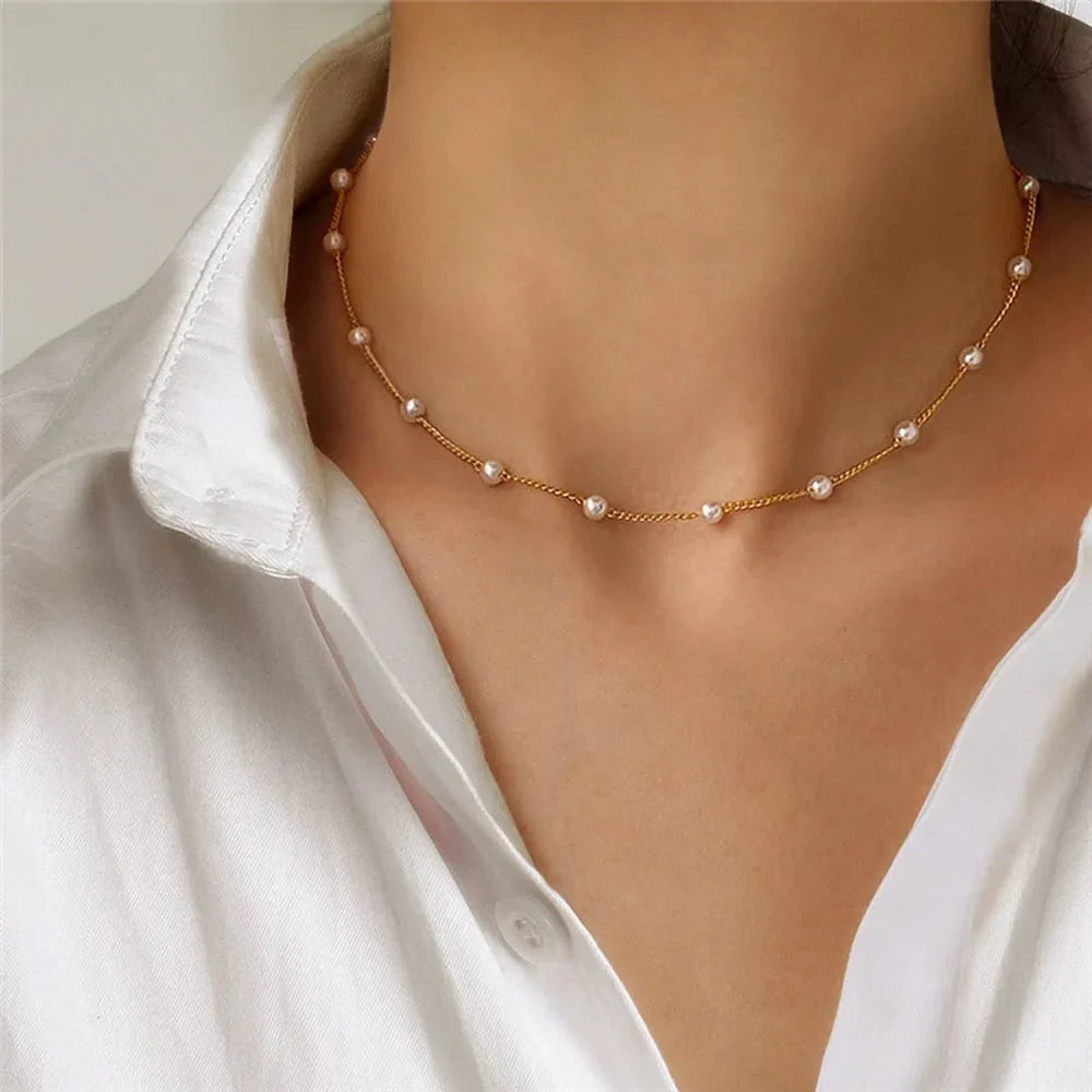 Ruth Pearl Choker Necklace
