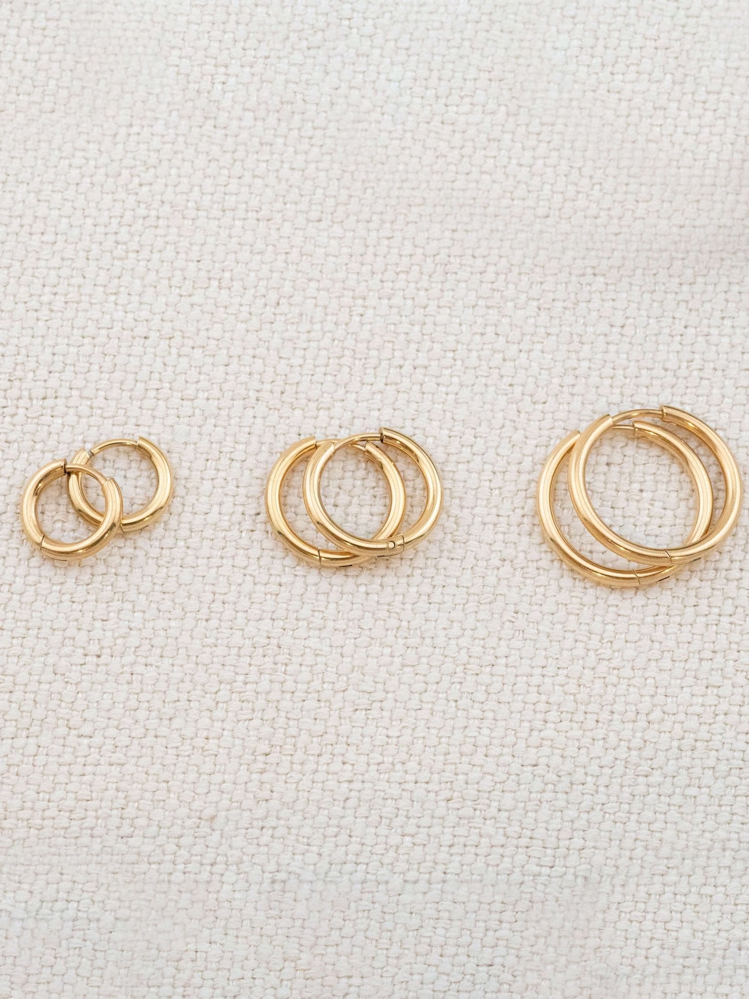 Sabrina Classic Hoop Earrings Set