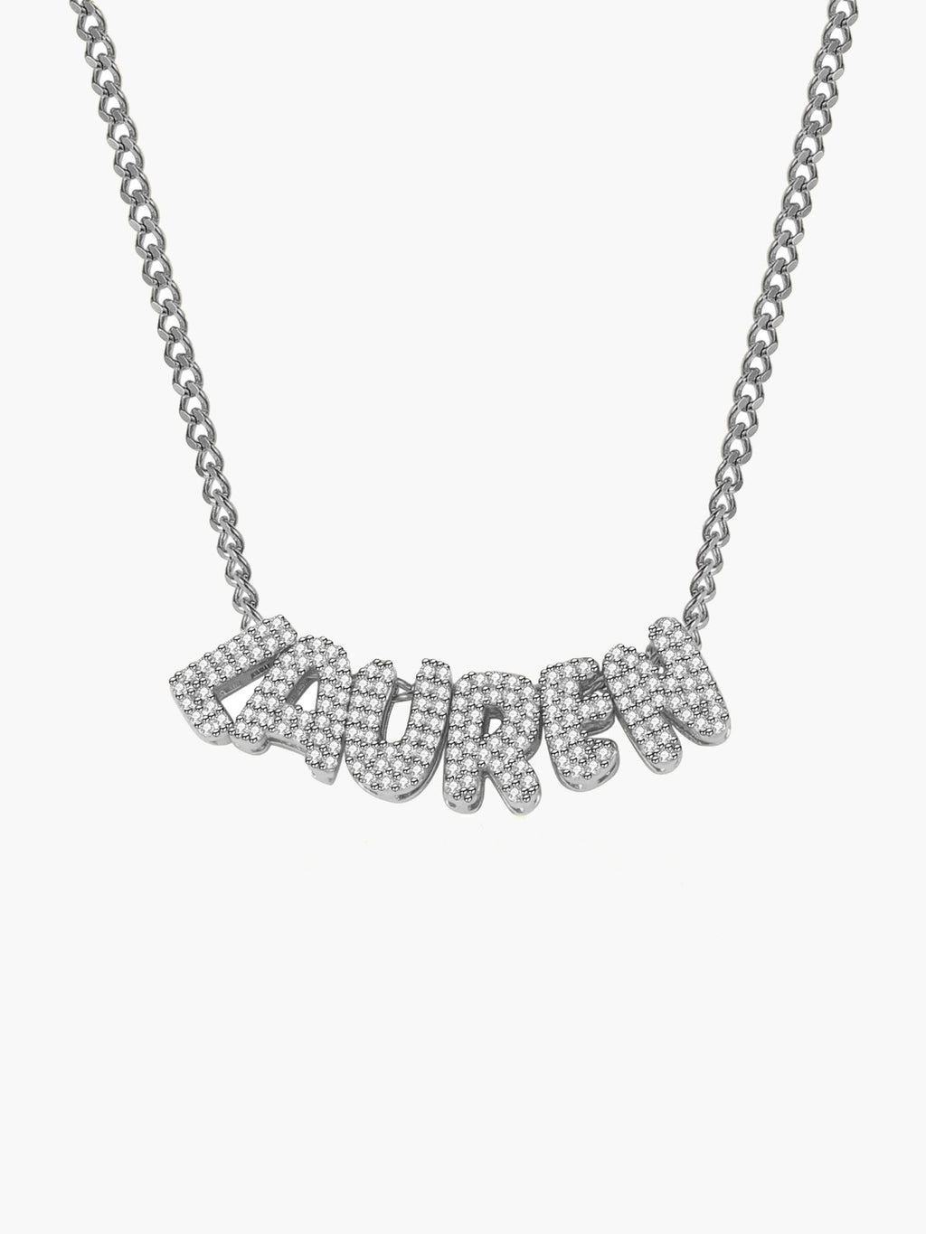 Custom 3D Bubble Name Necklace