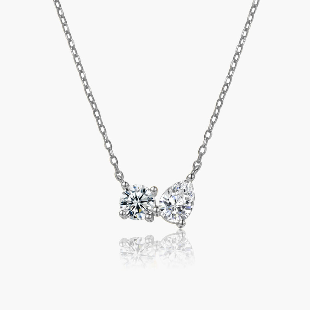 Sherah Twin Zirconia Pendant Necklace