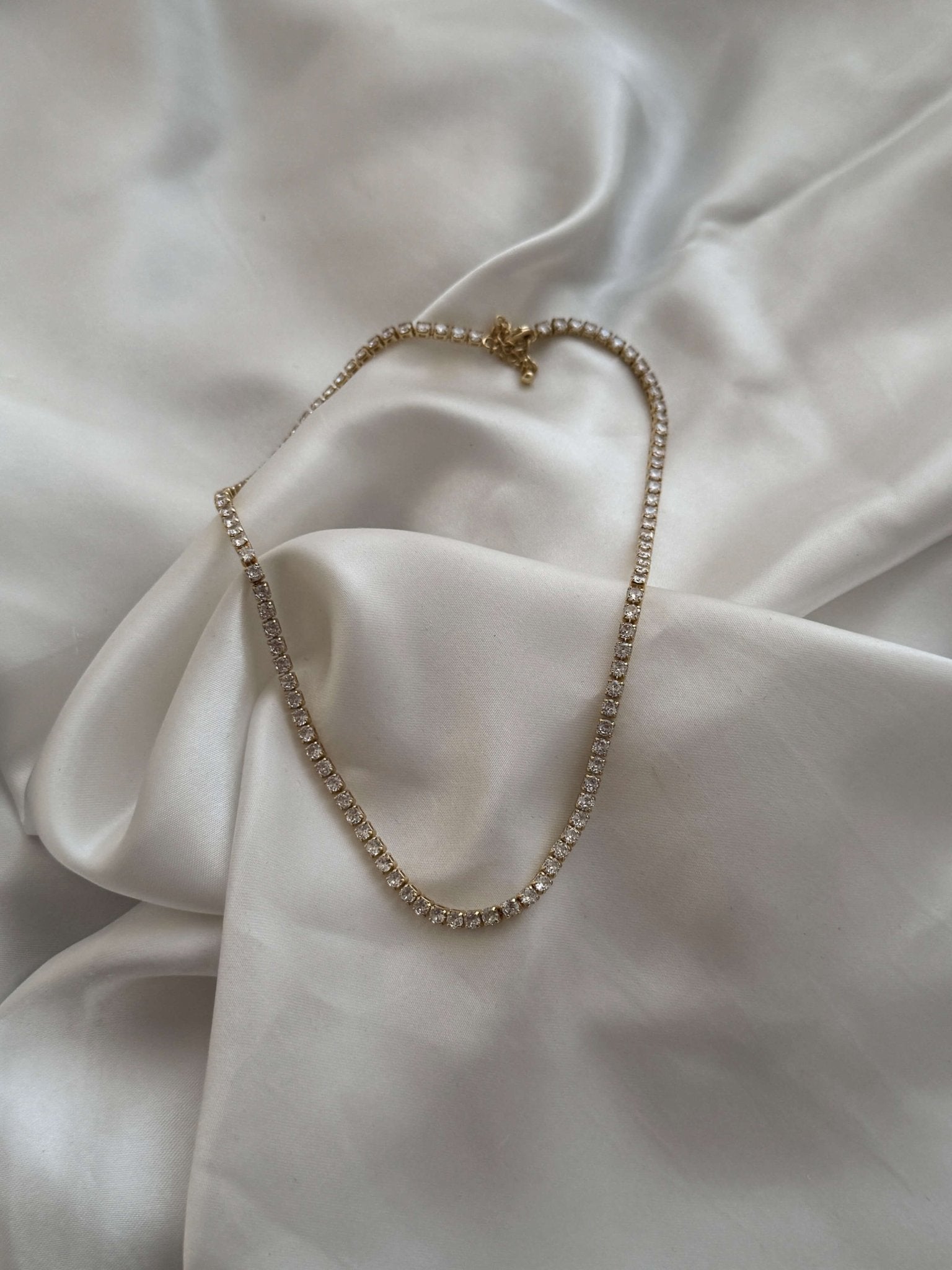 Zeya Zirconia Tennis Choker Necklace