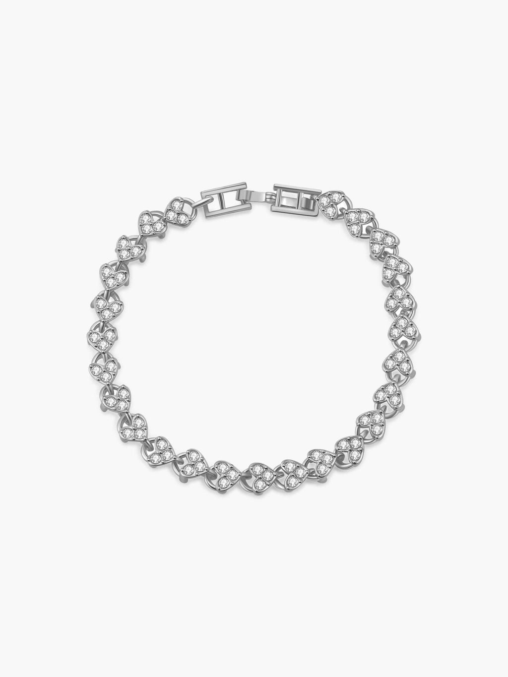 Viona Heart Zirconia Tennis Bracelet