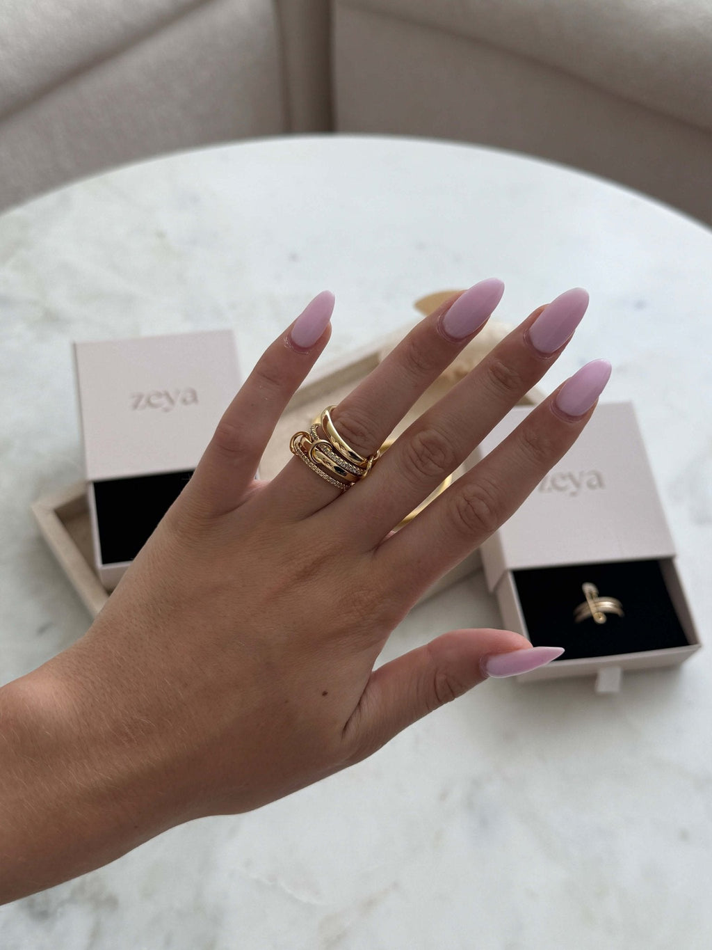 ZEYA Statement Ring Bundle
